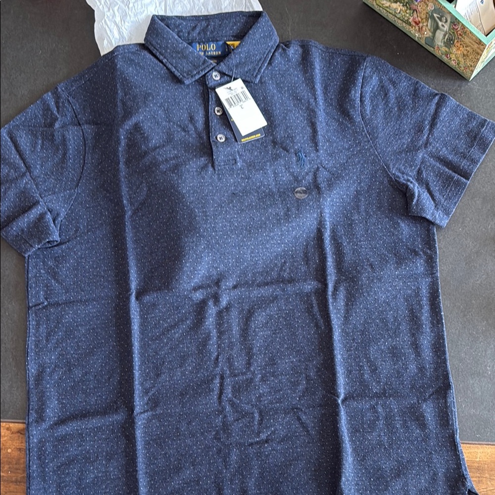 Polo by Ralph Lauren Men's Blue Polo Shirt